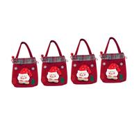 Beavorty 2 Juegos Bolso De Mano No Tejido Christmas Bag Bolsas Navideñas Bolsas De De Navidad De Dibujos Animados Bolsa De Favores De Fiesta De Navidad Paño 2 Piezas * 2