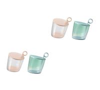 Beavorty 2 Juegos Espumador Limpiador Facial Portátil De Viaje Fabricante Mini De Maquillaje Maquina De Pompas Maquina Pompas Vaso Para Hacer Espumas Portátil Abs 2 Piezas * 2