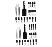 Beavorty 2 Juegos Pestañas Vacias Varita Mágica Equipo Lápiz Labial Líquido Limpiador Botella De Rimel De Bricolaje Dispensadores De Pestañas Tubos De Pestañas Acrílico Black 20 Piezas * 2