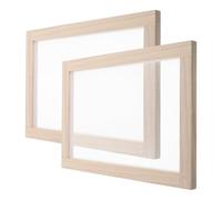 Beavorty 2 Marcos de Madera para Fabricar Papel 20x30 Cm, Molde Tradicional de Corcho para Manualidades DIY Infantiles, Pantalla Artesanal para Pulpa y Proyectos Creativos