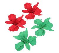 Beavorty 2 Pares joyería del encanto de la flor pendientes de vacaciones tachuelas con dijes de flores adornos para las orejas Pendientes verdes tachuelas de joyería floral aretes