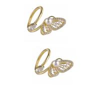 Beavorty 2 Piezas Anillo de Dedo para Mujeres con Perlas Anillo de Moda Joyería Elegante y para y Decoración de Disfraces