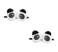 Beavorty 2 Piezas Antifaz Para Dormir En El Ojo Divertido Cubierta De Ojo Opaco Venda De Peluche Cubierta De Ojo a Presión Eyewear Ojo Para Adulto 3d Gafas De Protección Panda Felpa