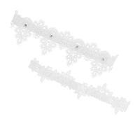 Beavorty 2 Piezas azul alto ligas para liga de bodas fiesta nupcial bandas ligas de boda para novias liga de muslo ligas de de de mujer y ligas cordón blanco