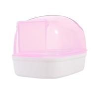 Beavorty 2 Piezas baño de hámster bañera Transparente Hamsters Arena de hámster Bañera para hámster doméstico Tina de hámster Visible Soportar envase Suministros para hámster Tina de baño