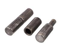 Beavorty 2 Piezas Bisagras Accesorio Resistente para Puertas de Chimenea de Acero Negras Diseño de Barril, Apertura Suave y Funcionamiento Silencioso, Tamaño 8.5x2x2cm para Puerta