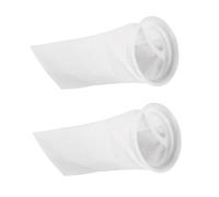 Beavorty 2 Piezas Bolsa de Filtro para Acuario de Malla de Polipropileno, 200 Micras, 4 Pulgadas, Calcetín de Fieltro para Sumideros y Filtros DIY, Elimina Residuos Orgánicos y Partículas