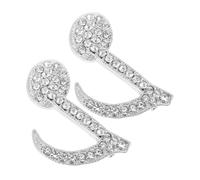 Beavorty 2 Piezas broche con símbolo musical pines musicales patas broche para mujer señoras broche de nota musical broche para traje de hombre Aleación de zinc Silver