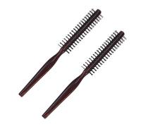 Beavorty 2 piezas Cepillo Redondo de Madera para Cabello Mango Ergonómico Crea Rizos y Volumen para Peinados con Secador Pack de Unidades Antiencrespamiento y Brillo Natural