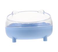 Beavorty 2 Piezas Cuenco De Hámster Arena Azul Baño De Arena para Hamsters Juguete Baño De Arena para Mascotas Pequeñas Botella De Agua De Conejillo De Indias Bañera Oso Dorado Basura P9