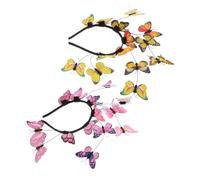 Beavorty 2 Piezas Diadema de Accesorios para el cabello para mujeres Diademas de vestuario de fiesta sombreros de venda sombreros para niña aros de pelo de la boda metal