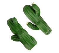 Beavorty 2 Piezas Gancho de Pared Forma de Cactus, sin Clavos, Verde | Resina, Montaje Mural, Crea Espacio para Abrigos y Bufandas en Casa u Oficina, Estilo Moderno
