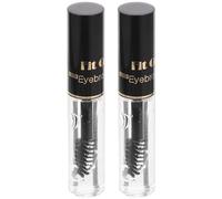 Beavorty 2 Piezas Jabón Moldeador de Cejas capa especial dispensador de botellas de bebidas limpiador capa de pelo decoración de llavero gel fijador de cejas líquido para cejas Transparent