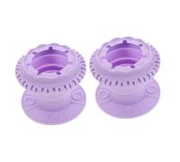 Beavorty 2 Piezas Limpiador De Cepillos Alfombrilla Limpiadora De Brochas De Maquillaje Herramienta De Limpieza De Pinceles Lavadora De Pinceles Plegable Gel De Sílice Púrpura