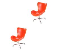 Beavorty 2 Piezas Muebles para Mascotas Mini sillón Erizo sillón de hámster Jaula Juguete Modelos Mini Silla Mini Muebles de Adorno pequeña Animales pequeños Accesorios Rojo