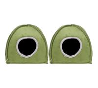 Beavorty 2 Piezas Nido De Hámster Nido Pequeño para Mascotas Ropa De Cama De Hámster Chinchilla Cama Caliente De Conejillo De Indias Cama para Mascotas Esponja A Prueba De Viento