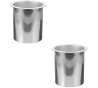 Beavorty 2 Piezas Olla Interior De La Máquina De Fusión De Cera Ollas De Leche Crisol De Doble Caldera Olla De Esmalte Bote De Cera Crisol De De Vela Fusor Silver Aleación De Aluminio