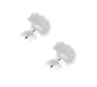 Beavorty 2 Piezas Peluca Blanca Corta y para Juez Adulto y Accesorio Versátil para Disfraces de Halloween Roles de Abogado y Cosplay Fiestas de Disfraces