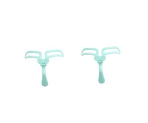 Beavorty 2 Piezas Plantilla para Cejas Reusable Plegable Verde Herramienta de Medición para Microblading Molde para Forma y Recortar Cejas para Maquillaje Profesional y Personal
