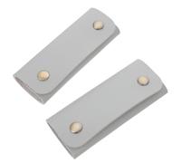 Beavorty 2 Piezas Protector de Asa para Maletas de Piel PU Gris Funda Envolvente para Mango de Bolsas y Equipaje Cubierta Acolchada para Manos Fácil Instalación y Uso Alivia Dolor al