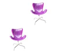 Beavorty 2 Piezas Silla de computadora para Mascotas sillas de plastico Mini Juguete Modelos Ornamento Accesorio de Muebles en Miniatura Adorno de Escritorio Foto Decorar