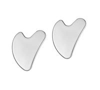 Beavorty 2 Piezas tabla de guasha facial batidor limpiador chatarra fregar masajeador facial masajeadores faciales herramienta de raspado facial guasha tablero de guasha con cara de corazón