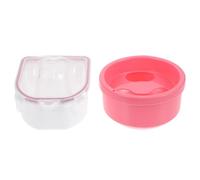 Beavorty 2 piezas Tazón para Cuidado de Manos y Uñas Japonés Cuencos de Remojo para Manicura Diseño Doble y Forma Redonda para Suavizar Cutículas y Eliminar Esmalte Salones y Uso Doméstico