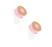 Beavorty 2 Rollos Cinta de Organza Transparente Rollo para Manualidades Diy Envoltorios Ramos y Decoraciones Festivas Rosa
