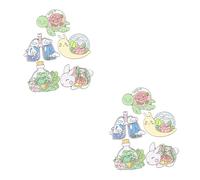Beavorty 2 Series Broche De Caracol Para Mujeres Y Niñas Pin De Decoración Adorable Para Abrigos Bufandas 5 Piezas X 2