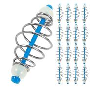 Beavorty 20 Comederos para Carpas Resorte Tipo Jaula, Diseño Hueco para Mantener Cebo, Resistente al Desgaste, Portátil para Pesca en Profundas, Adecuado para Pescadores Deportivos