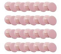 Beavorty 20 Esponjas de Maquillaje Facial de Algodón Pequeñas Herramientas Aplicadoras para Rostro Seco Suaves Y Amigables con La Piel