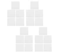 Beavorty 20 Láminas de Fibra Cerámica Cuadradas 80x80 Mm para Horno Microondas, Papel Aislante Ignífugo para Manualidades y Aislamiento Térmico en Cerámica