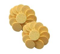 Beavorty 20 Piezas Esponjas Faciales Redondas de Celulosa Comprimida Suaves para Limpieza y Desmaquillante Protección y Exfoliación Suave Color Diario