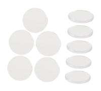 Beavorty 20 Piezas injerto de almohadillas para pestañas almohadilla de paleta redonda de pestañas soporte para pegamento de pestañas Color transparente suministros de de pestañas