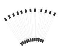 Beavorty 20 Piezas Tubo de Varilla de Incienso Transparente de PVC Tapa Sellada, Resistente y Portátil para Camping y Uso en Casa, Contenedor Negro para Almacenamiento Seguro