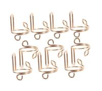 Beavorty 20 Piezas Vistiendo anillos de metal de armadura kit de decoración de uñas brazalete de uñas anillos de pulgar para mujer halal adornos cobre Dorado