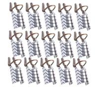 Beavorty 20piezas Almohadillas para Extensiones de Uñas Reutilizables de Metal Guía de Gel Acrílico UV para Salón Hogar Color