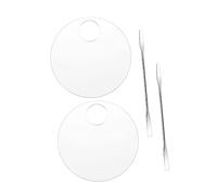 Beavorty 2juegos Paletas Mezcladoras De Colores Para Maquillaje y Pintura Acrílicas Resistentes y Elegantes