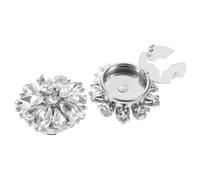 Beavorty 2piezas Botones de Camisa Estilo de Cubiertas para Botones de Flor de Gemas de Imitación Accesorios Decorativos para Camisas Formales Trajes o Vestidos para Fiestas y Bodas