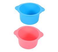 Beavorty 2piezas Cuenco De Silicona Para Depilación Recipiente De Cera Resistente Altas Temperaturas Para Preparar Mascarillas De Belleza Casa o Salón