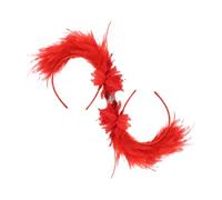 Beavorty 2piezas Diademas Vintage De Plumas Para Mujer Tocado De Boda Diadema Decorativa De Plumas Para Baile y Fiesta