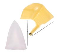 Beavorty 2piezas Gorros para Teñir el Cabello de Silicona Reutilizable para Mechas y Reflejos Herramienta de Estilista para Teñir el Cabello Casa
