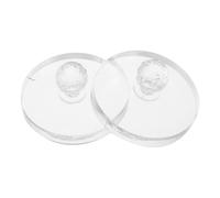 Beavorty 2piezas Herramienta de Prensado para Polvo de Sombras de Ojos Sello de Plástico para Maquillaje Reparador de Sombras Delicadas para Aplicar Rubor Cejas Iluminador