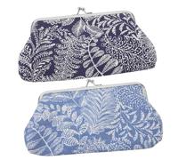 Beavorty 2piezas Monedero De Lona Bolsa De Almacenamiento De Monedas Cartera Bohemia para Mujer Soporte De Almacenamiento Bolsa De Cambio Cartera Pequeña De Viaje para Mujer Usar Viajes o