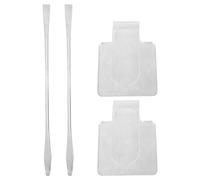 Beavorty 2piezas Paletas De Maquillaje Acrílicas Para Base y Delineador Con Espátulas