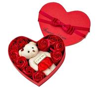 Beavorty 3 Cajas Caja De De Flor De Jabón Decoraciones Lujos Mercancías Cumpleaños Para Esposa Birthday De Cumpleaños Para Mujeres San Valentin Ramo Anniversary Paño Rojo