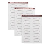 Beavorty 3 Hojas De Pegatinas Impermeables Para Cejas Transferencias Temporales De Cejas Con Efecto Cabello Despegables Para Dar Forma Y Cuidado En Forma De Arco Para Principiantes