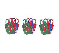 Beavorty 3 Juegos Dulces Navideños No Tejidos Bolsas Favor Fiesta Cajas Christmas Bag Bolsitas Navideñas Bags Bolsa De Contenedor De Tela No Tejida 12 Uds * 3