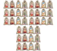 Beavorty 3 Juegos Saco De Navidad Christmas Bag Bolsas Navideñas Bolsas Merienda Cajas De Galletas Golosinas Para Envolver Bolsa De De Navidad Lino Uds * 3