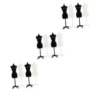 Beavorty 3 Juegos Soporte Mini Vestido De Formas Modelo De Maniquí De Pie Toys Accesorios Bebe Muñeco Expositor De Ropa Para Muñecas Forma De Vestido De Muñeca El Plastico 4 Uds * 3